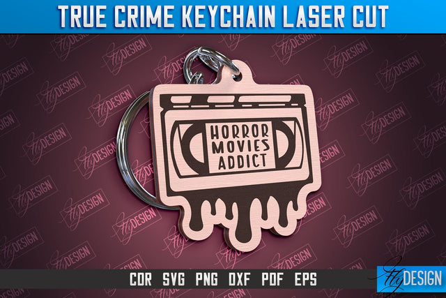True Crime Keychain | Criminal Show | Detective | CNC File SVG Fly Design 