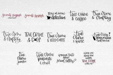True Crime SVG Bundle SVG Beck McCormick 