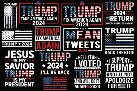 Trump 2024 svg bundle, Trump Quote bundle, Trump President,I voted Trump, Mean Tweets svg, Stand with the blue,Trump again svg,Usa vote 2024 SVG Isabella Machell 
