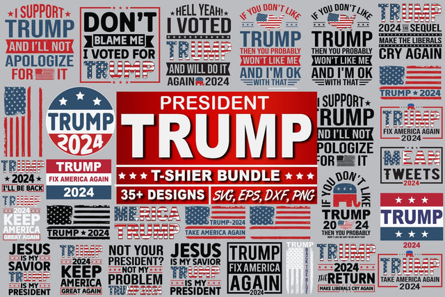 Trump 2024 svg bundle, Trump Quote bundle, Trump President,I voted Trump, Mean Tweets svg, Stand with the blue,Trump again svg,Usa vote 2024 SVG Isabella Machell 