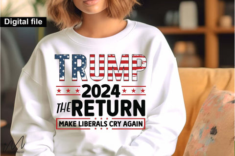 Trump 2024 the return make liberals cry again svg, Trump t-shirt, Trump and flag, Trump president, Trump cut files,Trump again svg, USA Flag svg, Donald trump svg,Trump cut files,Trump Cricut SVG Isabella Machell 