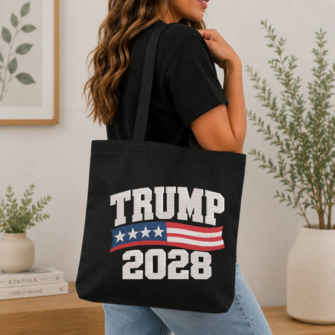 Trump 2028 Embroidery Design – American Flag Political Election Machine Embroidery File Embroidery/Applique DESIGNS PatternFeed8 