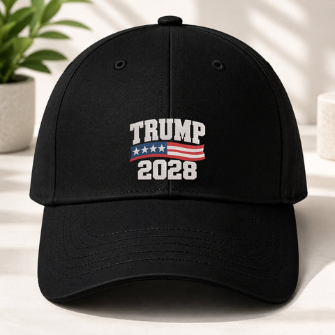 Trump 2028 Embroidery Design – American Flag Political Election Machine Embroidery File Embroidery/Applique DESIGNS PatternFeed8 