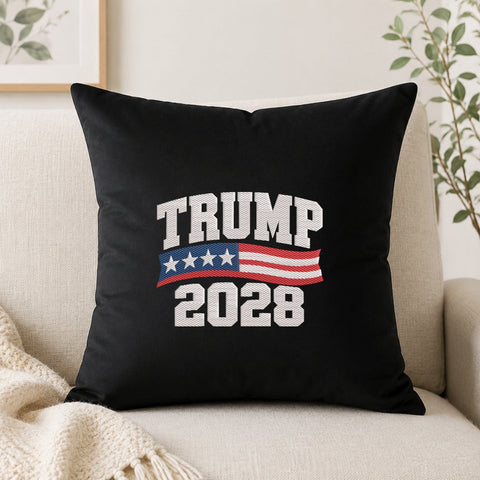 Trump 2028 Embroidery Design – American Flag Political Election Machine Embroidery File Embroidery/Applique DESIGNS PatternFeed8 