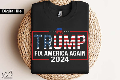 Trump Fix America Again svg,Trump t-shirt, Trump and flag, Trump president, Trump cut files,Trump again svg, USA Flag svg, Donald trump svg,Trump cut files,Trump Cricut SVG Isabella Machell 