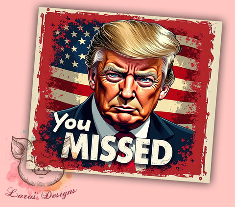 Trump Tumbler, Political Drinkware, Funny Tumbler, Election Gift, 20oz Sublimation Wrap, Conservative Mug, Patriotic Drinkware Sublimation Lara' s Designs 