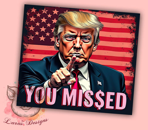 Trump Tumbler, Political Drinkware, Funny Tumbler, Election Gift, 20oz Sublimation Wrap, Conservative Mug, Patriotic Drinkware Sublimation Lara' s Designs 