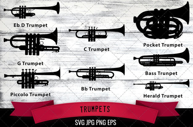 Trumpet SVG, Musical Instrument SVG SVG Loveleen Kaur 