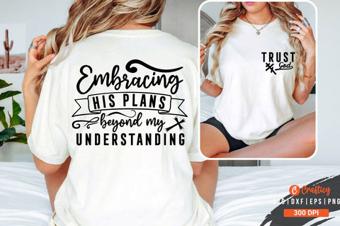 Trust God Front and Back SVG T shirt Design SVG Designangry 