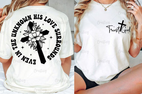 Trust God Front and Back SVG T shirt Design SVG Designangry 