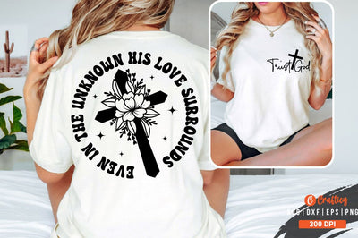 Trust God Front and Back SVG T shirt Design SVG Designangry 