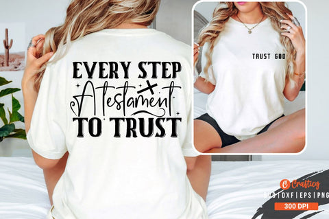Trust God Front and Back SVG T shirt Design SVG Designangry 