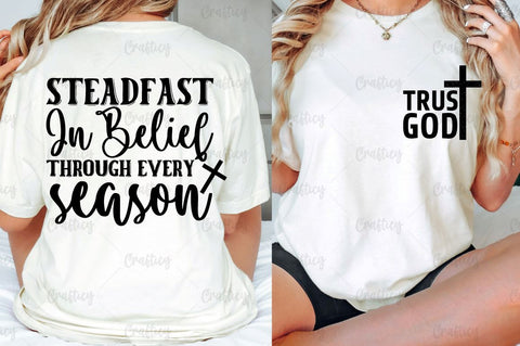 Trust God Front and Back SVG T shirt Design SVG Designangry 