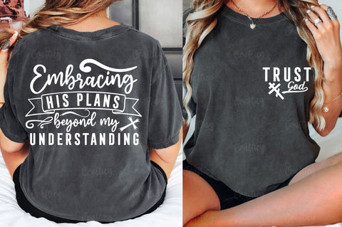 Trust God Front and Back SVG T shirt Design SVG Designangry 