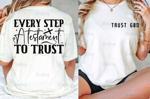 Trust God Front and Back SVG T shirt Design SVG Designangry 