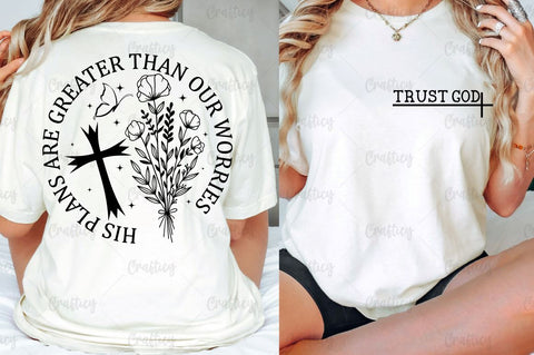 Trust God Front and Back SVG T shirt Design SVG Designangry 