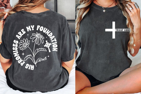 Trust God Front and Back SVG T shirt Design SVG Designangry 