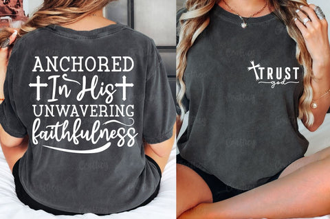 Trust God Front and Back SVG T shirt Design SVG Designangry 