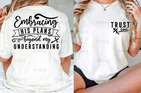 Trust God Front and Back SVG T shirt Design SVG Designangry 