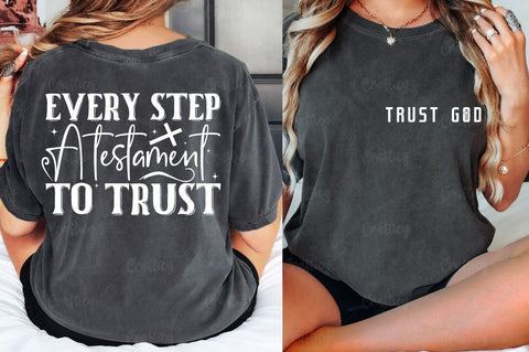 Trust God Front and Back SVG T shirt Design SVG Designangry 