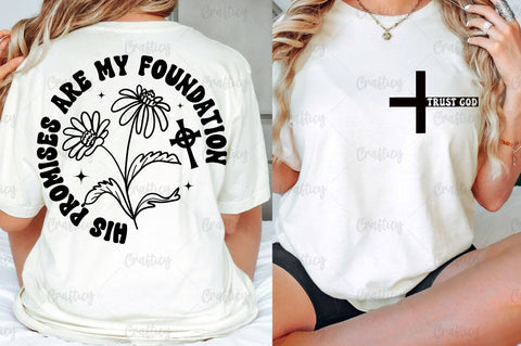 Trust God Front and Back SVG T shirt Design SVG Designangry 