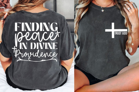 Trust God Front and Back SVG T shirt Design SVG Designangry 