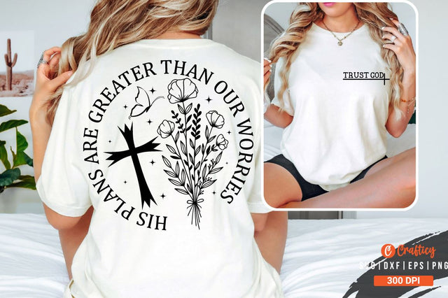 Trust God Front and Back SVG T shirt Design SVG Designangry 