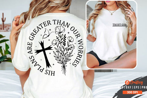 Trust God Front and Back SVG T shirt Design SVG Designangry 