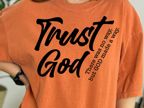 Trust God Svg, Christian Svg, Faith Svg, Created with a Purpose Svg, Religious Svg, Bible Verse Svg SVG DesignDestine 