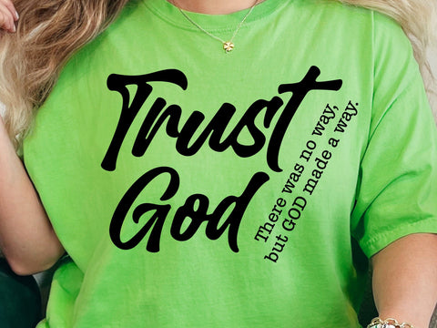 Trust God Svg, Christian Svg, Faith Svg, Created with a Purpose Svg, Religious Svg, Bible Verse Svg SVG DesignDestine 