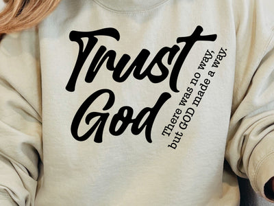 Trust God Svg, Christian Svg, Faith Svg, Created with a Purpose Svg, Religious Svg, Bible Verse Svg SVG DesignDestine 