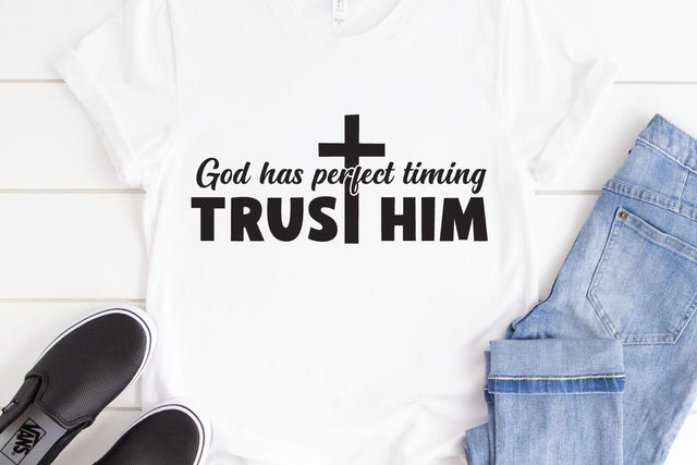 Trust God SVG Cut File | Christian Quotes SVG zoellartz 