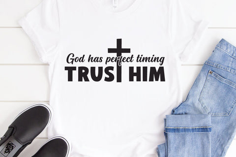 Trust God SVG Cut File | Christian Quotes SVG zoellartz 