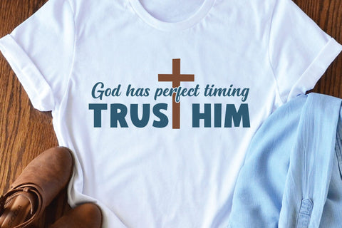 Trust God SVG Cut File | Christian Quotes SVG zoellartz 
