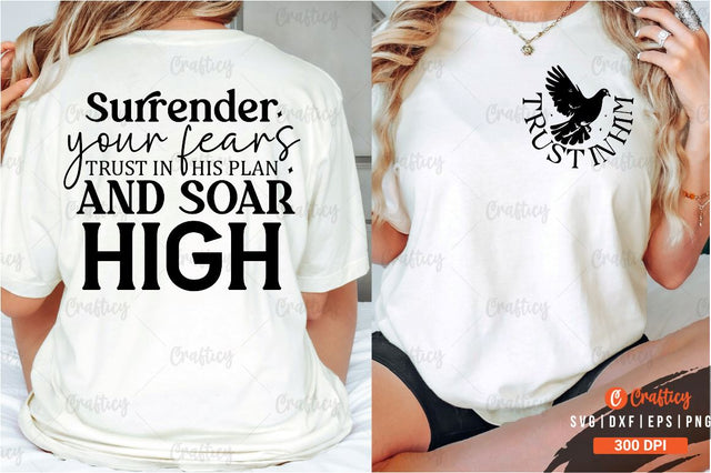 Trust in him Front and Back SVG T shirt Design SVG Designangry 