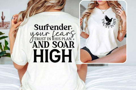 Trust in him Front and Back SVG T shirt Design SVG Designangry 