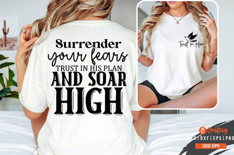 TRUST IN HIM Front and Back SVG T shirt Design SVG Designangry 