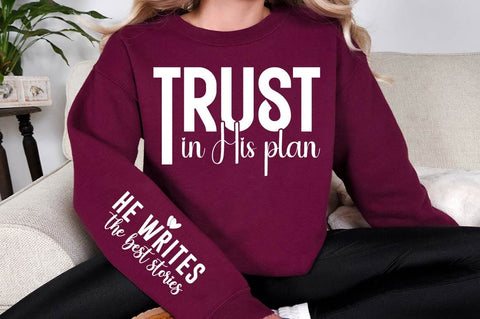 Trust In His Plan Sleeve SVG Design SVG Regulrcrative 