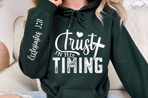 Trust In His Timing Sleeve SVG Design SVG Regulrcrative 