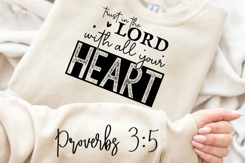 Trust In The Lord With All Sleeve SVG Design SVG Regulrcrative 