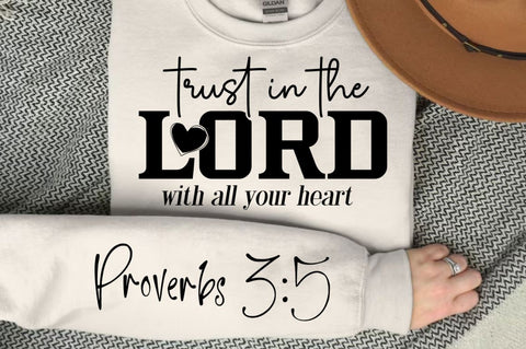 Trust In The Lord With Sleeve SVG Design SVG Regulrcrative 