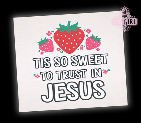 Trust Jesus Tumbler, Christian Gift, 20oz Sublimation, Faith-Based Tumbler, Inspirational Drinkware, Religious Decor, Instant Digital Download Sublimation SvggirlplusArt 