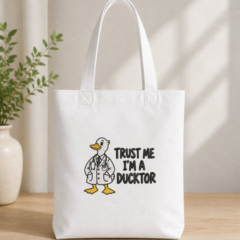Trust Me I'm a Ducktor Embroidery Design – Funny Duck Doctor Medical Humor Machine Embroidery File Embroidery/Applique DESIGNS PatternFeed8 