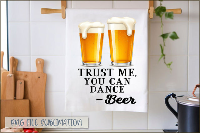 Trust me, you can dance beer Towel Sublimation Sublimation Shetara Begum 