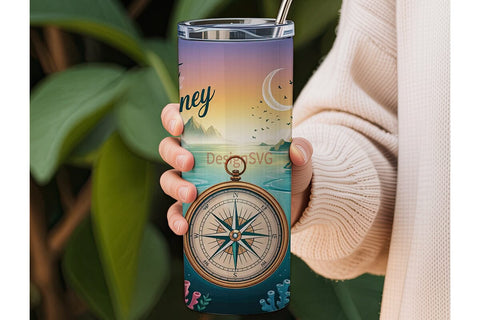 Trust The Journey 20oz Tumbler Wrap Sublimation DesignSVG 