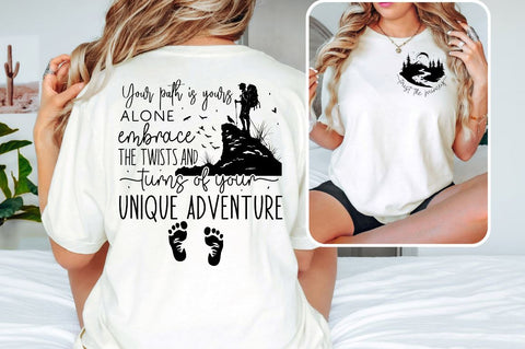 Trust the journey Front and Back SVG T shirt Design SVG Designangry 
