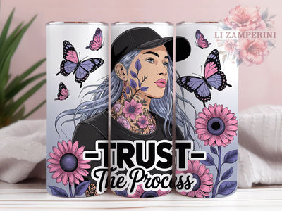 Trust The Process 20oz Tumbler, Inspirational Gift, Sublimation Wrap, Motivational Mug, 20oz Tumbler Design, Trust The Process Quote, Positive PNG Sublimation Li Zamperini 