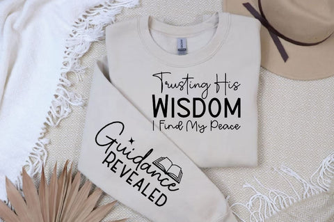 Trusting His Wisdom I Find My Peace Sleeve SVG Design, Christian Sleeve SVG, Faith SVG Design, Jesus Sleeve SVG SVG Regulrcrative 