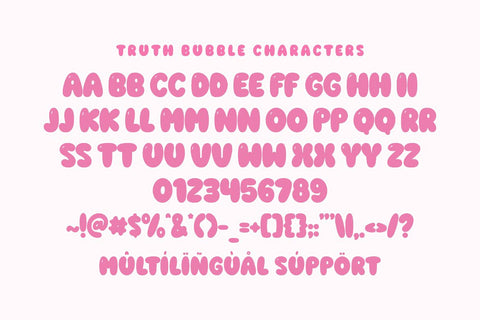 Truth Bubble - Cute Bubble Font Font Masyafi Studio 