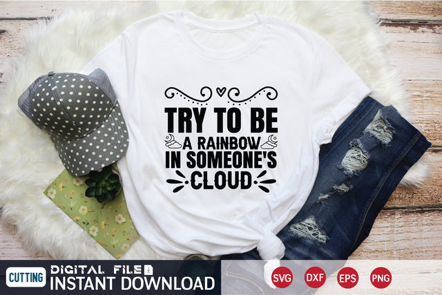 Try to be a rainbow in someone's cloud svg SVG designer krishna 